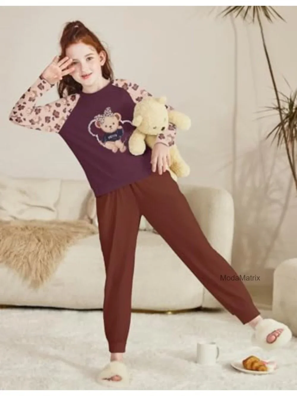 Girls 2 Piece Outfits Long Sleeve Pullover Sweatshirt and Sweatpants with